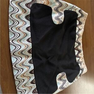 Missoni Black and Multicolor Zigzag Skirt